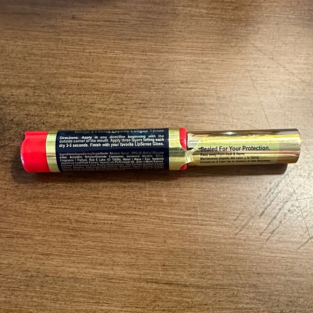 LipSense Long Lasting Liquid Lip Color — Hurricane Red - Picture 2 of 3